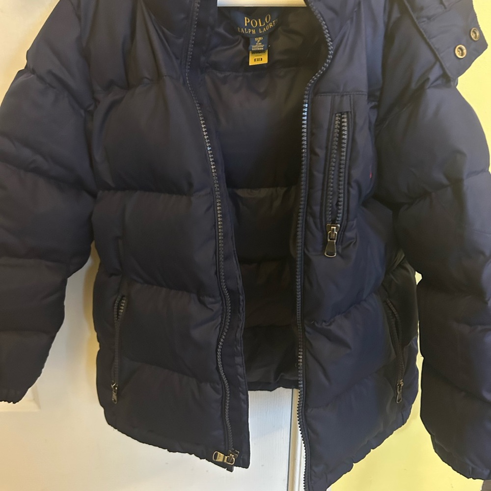 Polo by Ralph Lauren Kids Dark Blue Puffer Coat size 8